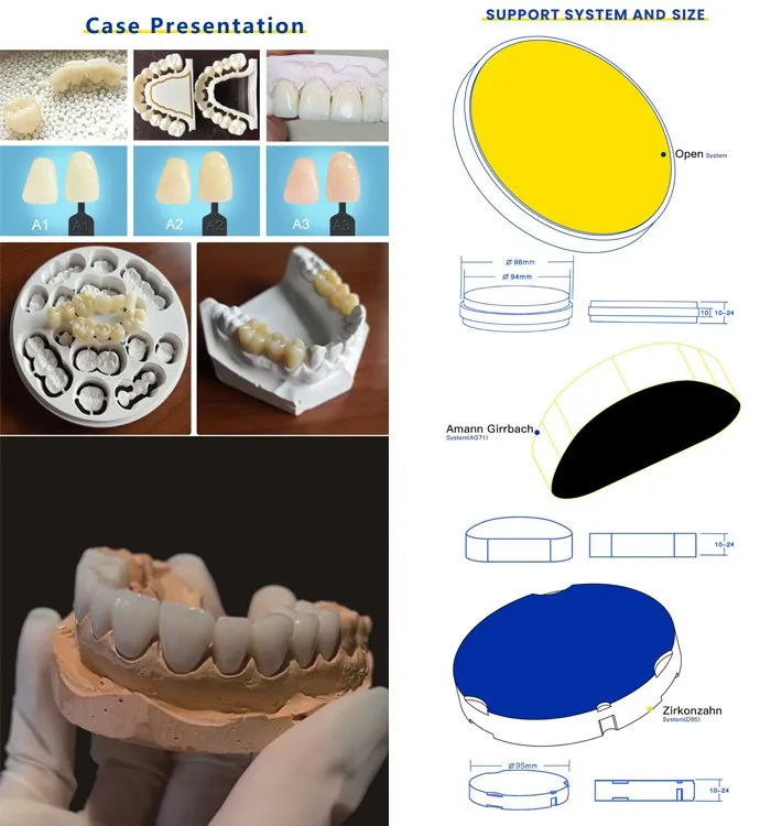 98*14mm st zirconia disc Dental Zirconia Blank support 98*14mm st zirconia disc Dental Zirconia Blank support
